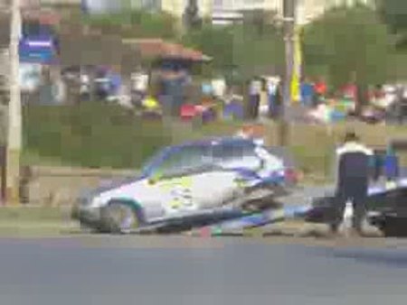 Много лоша катастрофа на квалификацията на ралито в Русе 2009
