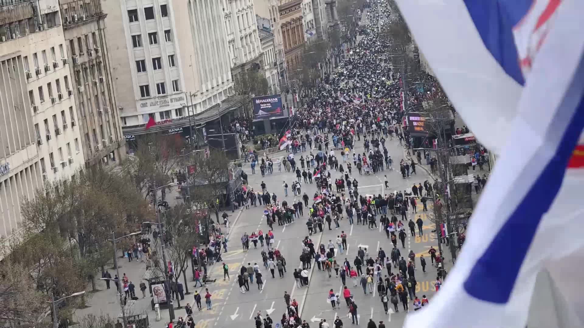 Сърбия с най-големият антиправителствен протест