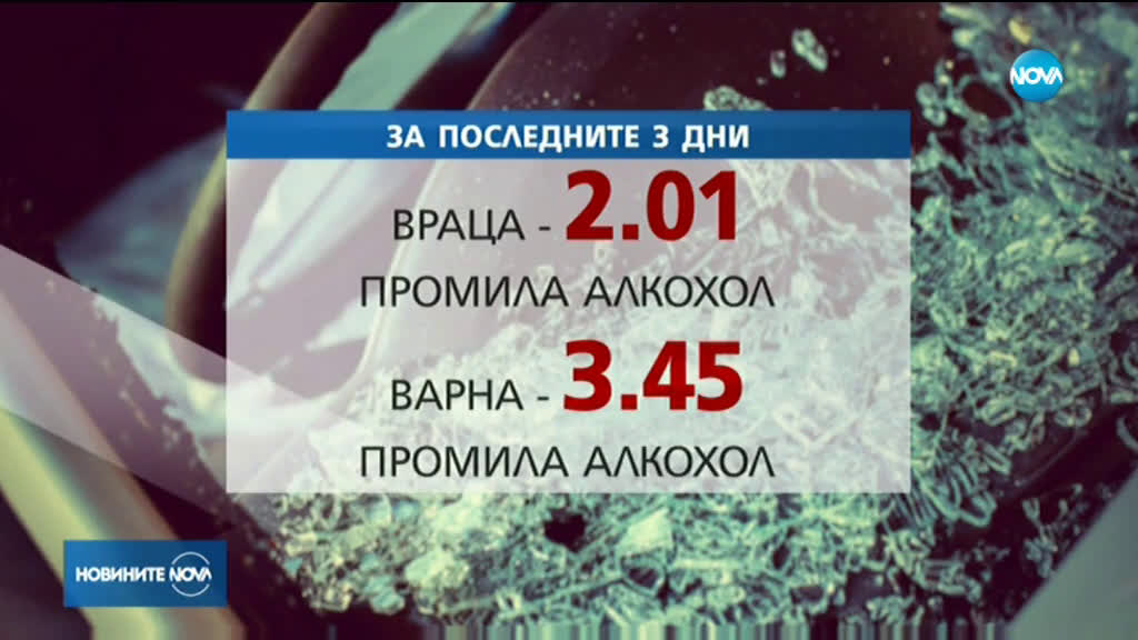 93 катастрофи с пияни водачи от началото на година