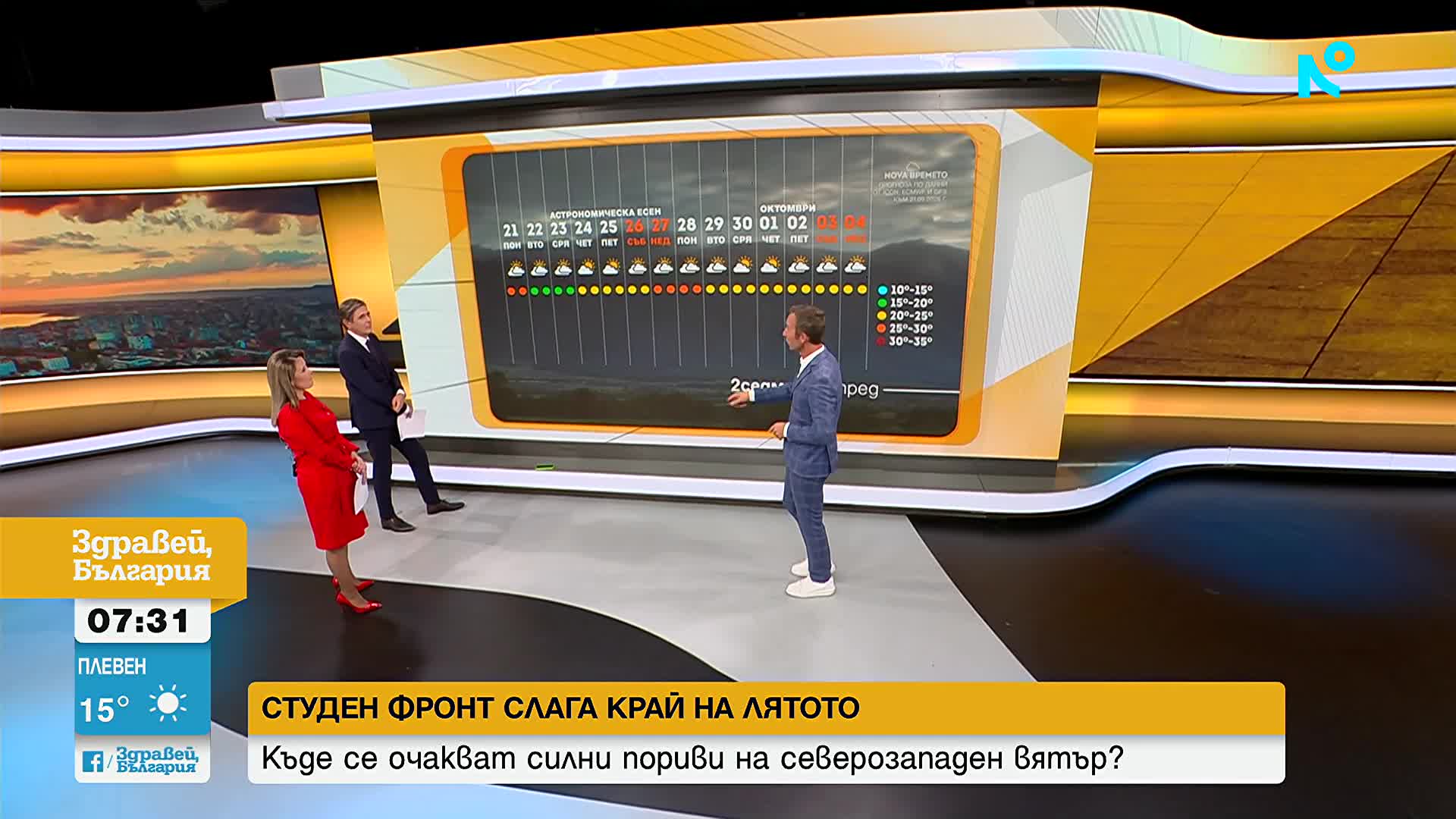 Студен фронт слага край на лятото