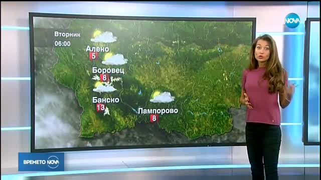 Прогноза за времето (06.11.2017 - централна)