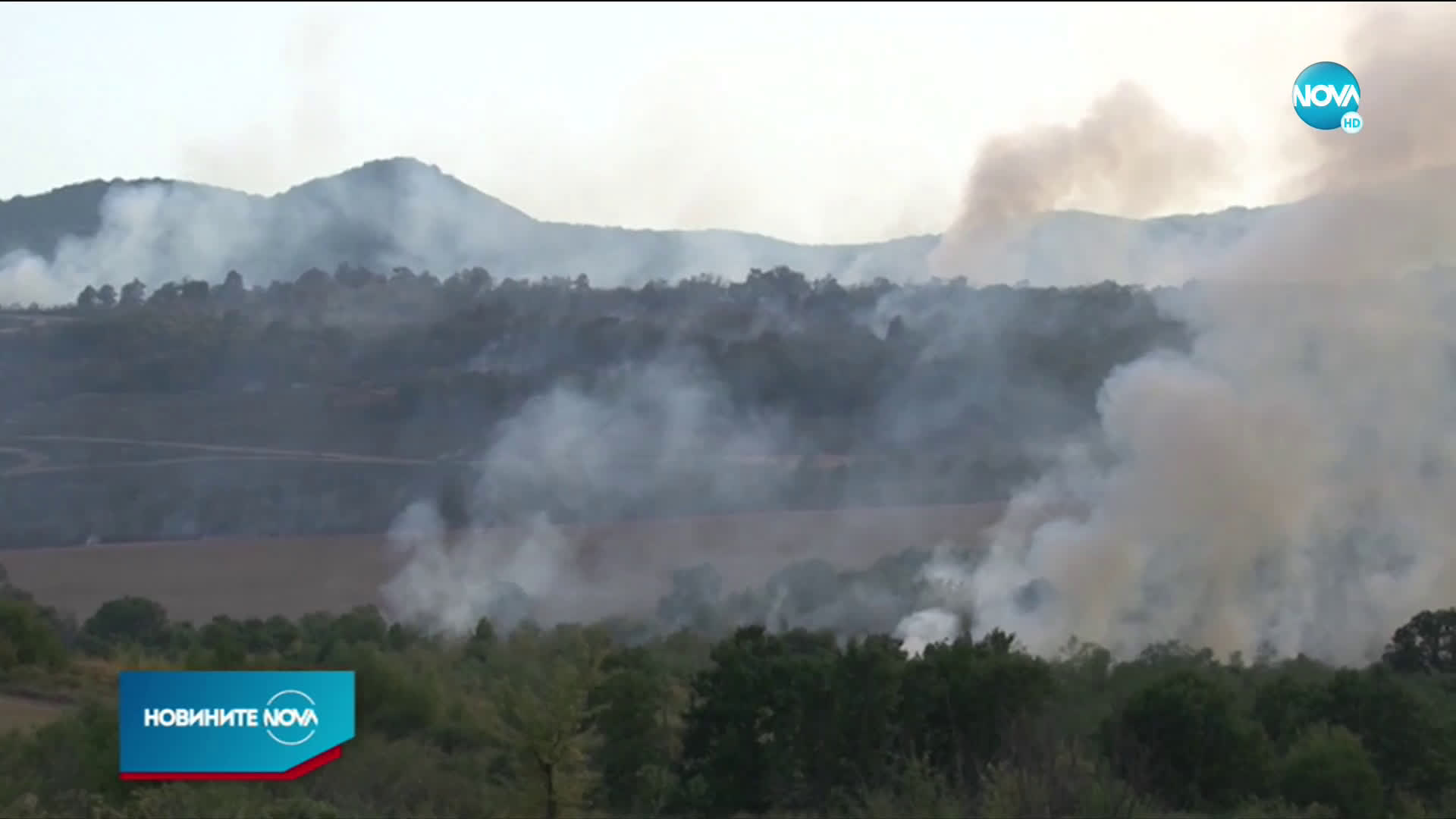 Пожар изпепели над 1200 декара край Стара Загора