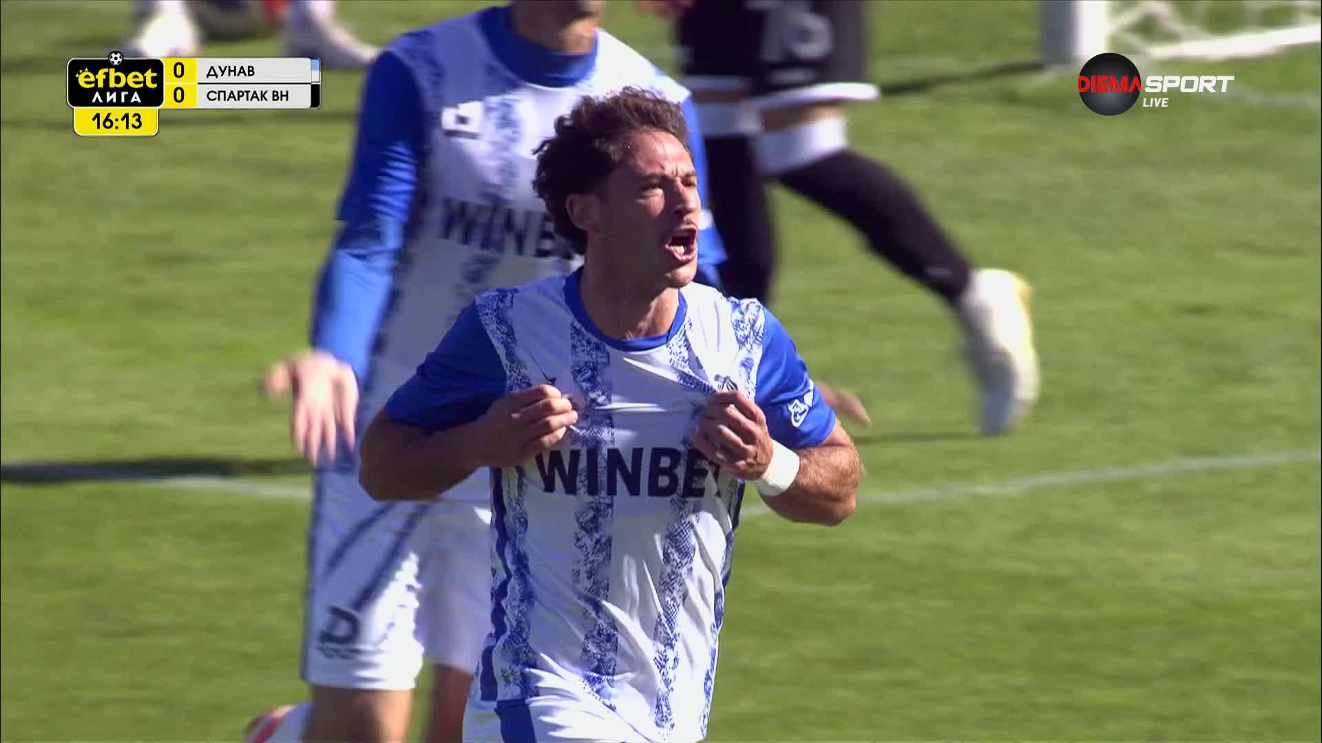 Дунав - Спартак Варна 1:0 /първо полувреме/