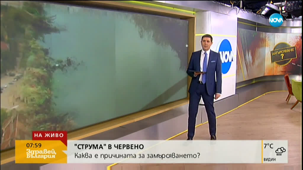 Каква е причината за замърсяването на река Струма?