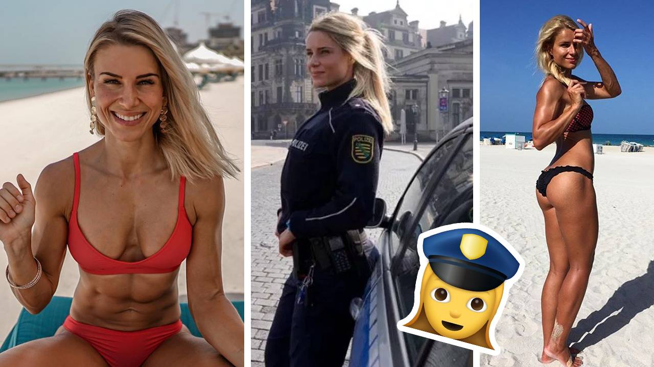 Обявената за най-секси полицайка Адриене Колезар изненада своите близо 700