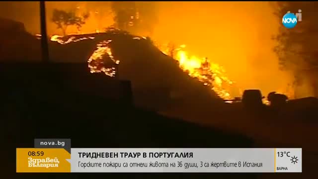 Тридневен траур в Португалия