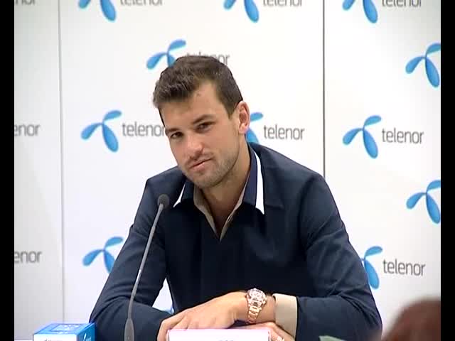 Пресконференцията на Григор Димитров в София