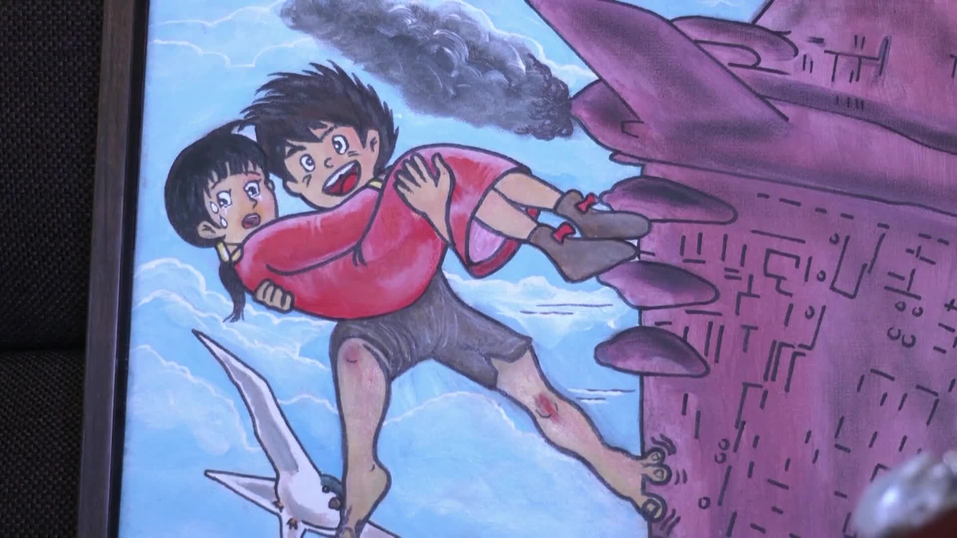 Либийски художник връща хората назад в детството им със своите картини (ВИДЕО)