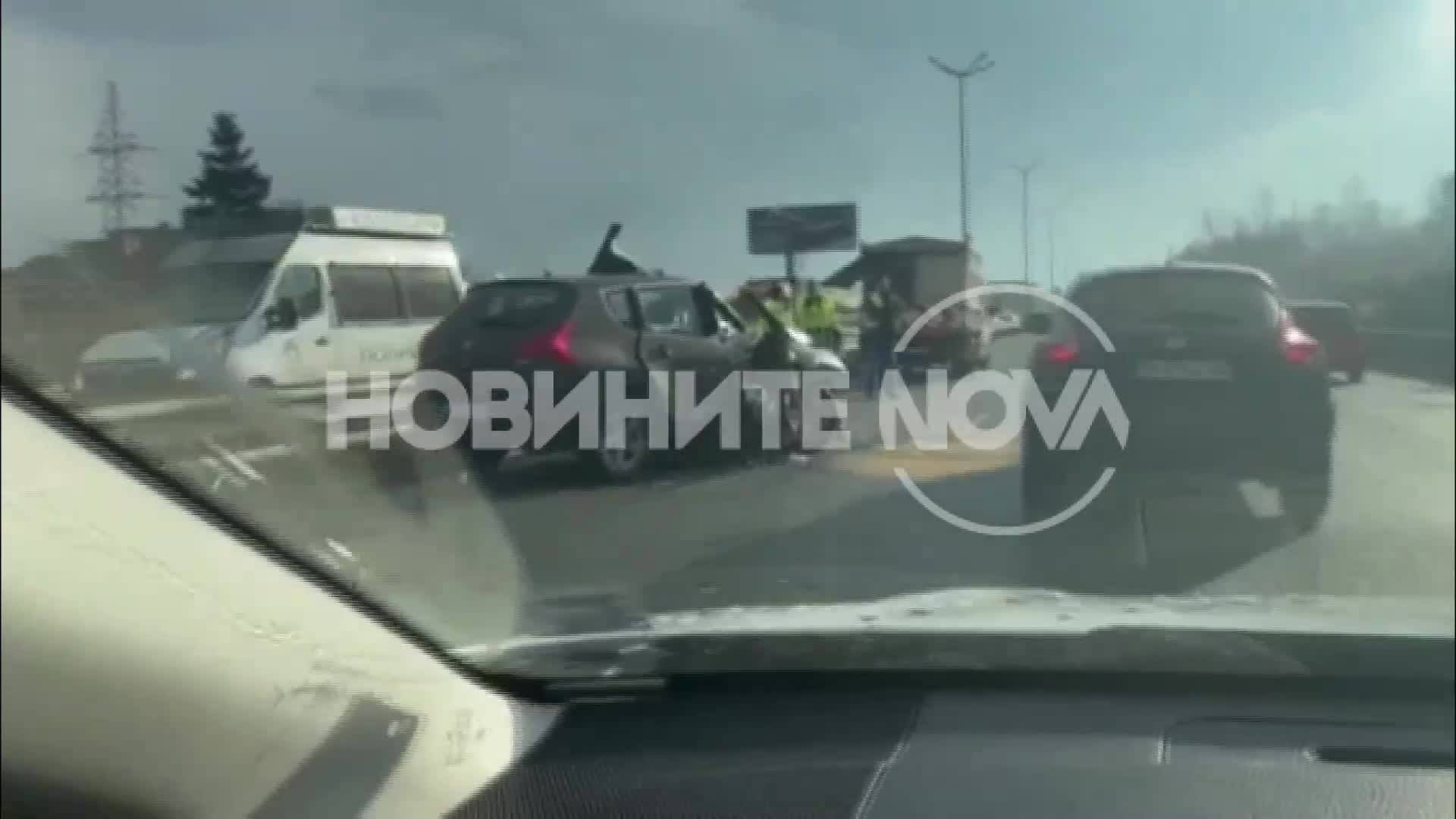 От „Моята новина”: Шофьор пострада тежко, след като катастрофира на Околовръстното в София