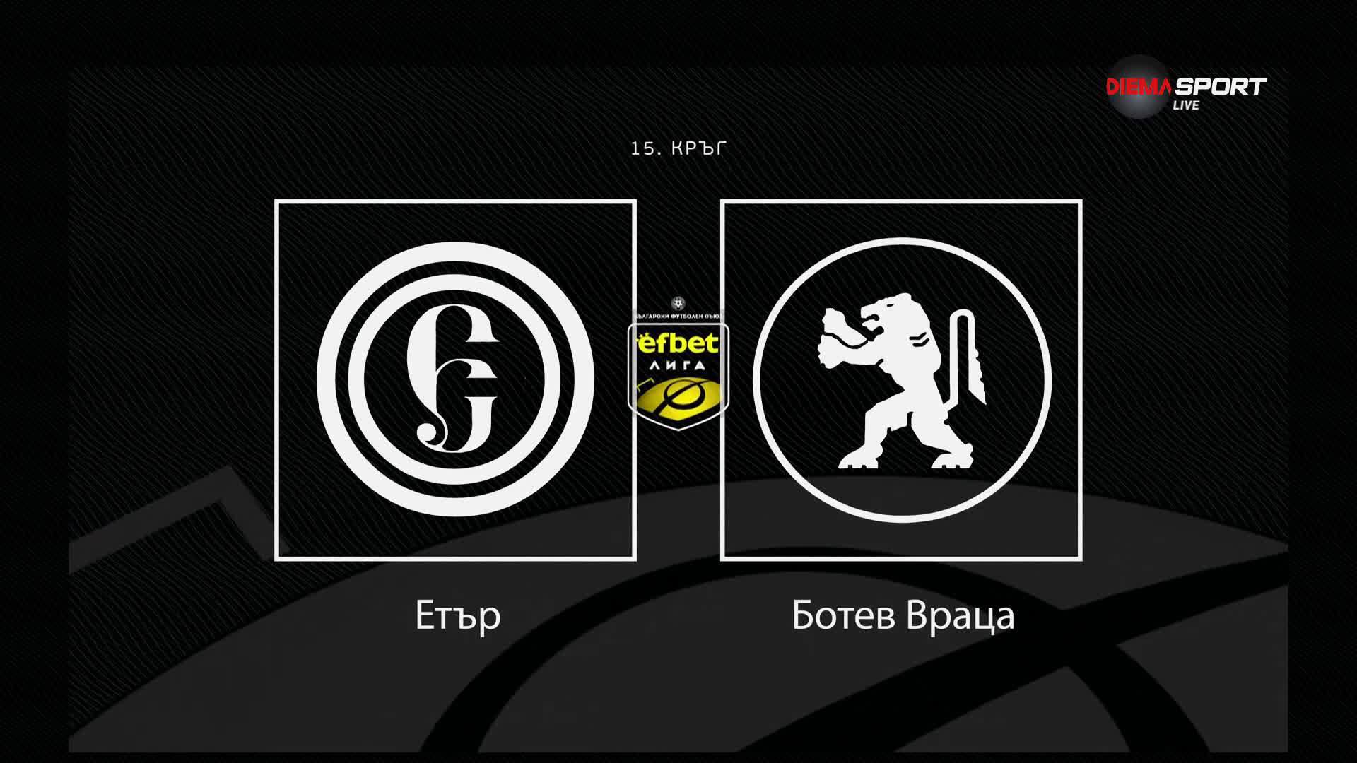 Преди кръга: Етър - Ботев Враца