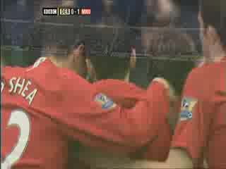 15.03.08 Derby - Man. Utd 0 - 1 Ronaldo Goal