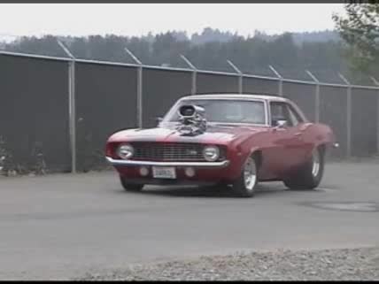 Camaro 69 Turbo Burnout!