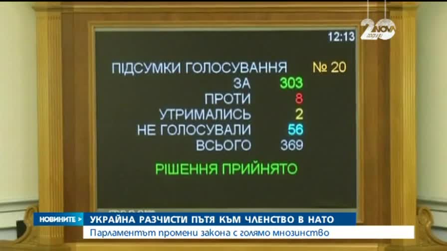 Украйна разчисти пътя към присъединяване към НАТО