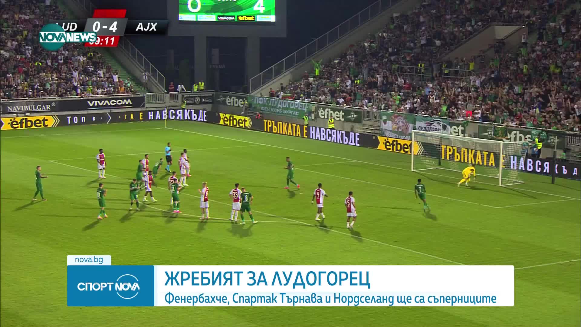 "Лудогорец" в една група с "Фенербахче" в Лигата на конференциите