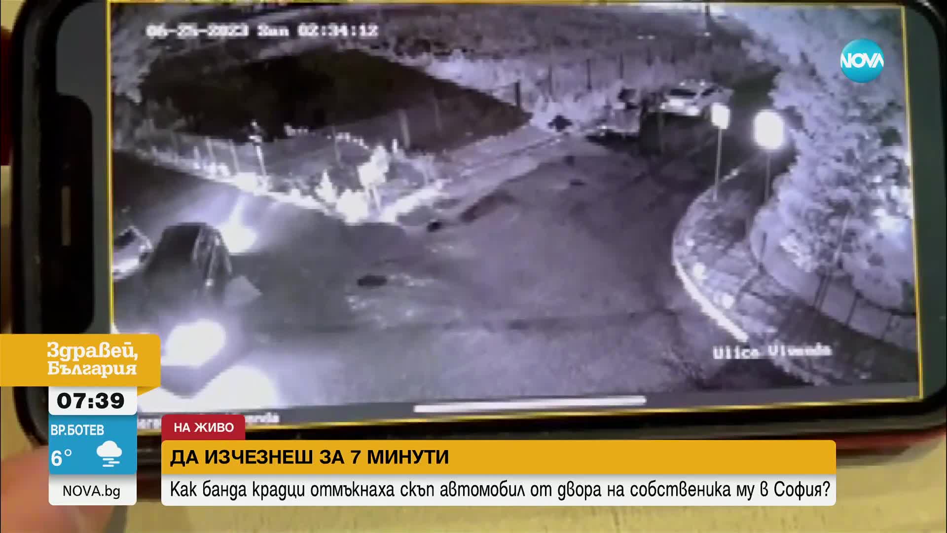 ЗА 7 МИНУТИ: Банда отмъкна скъп автомобил от двора на къща в София