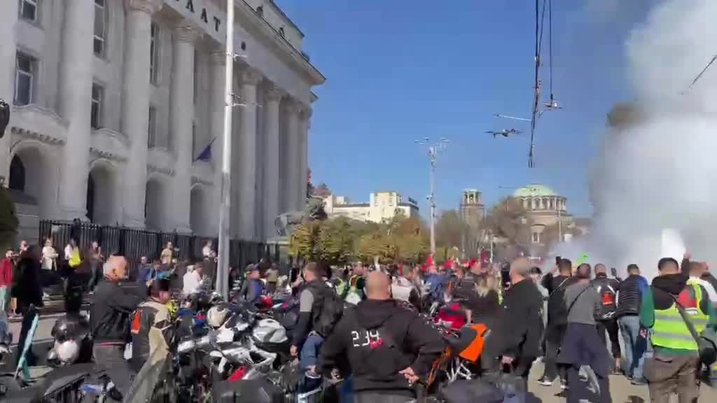 Протест пред МВР заради смъртта на моториста Момчил Георгиев