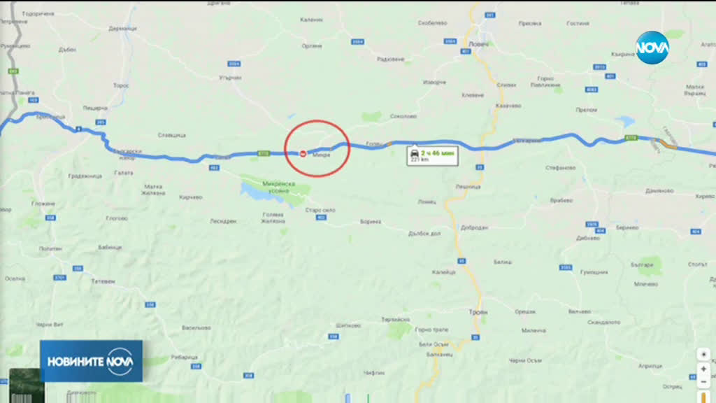 Тежка катастрофа на пътя София - Варна