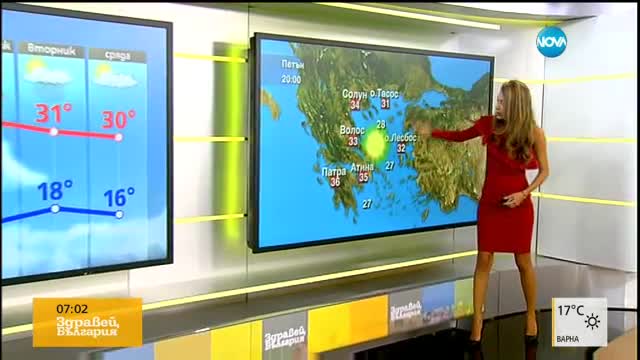 Прогноза за времето (25.08.2017 - сутрешна)