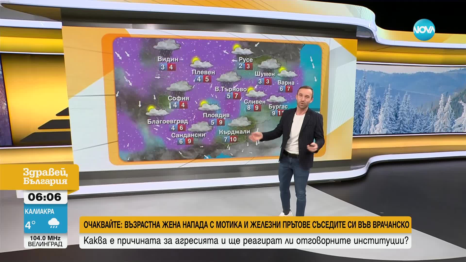 Прогноза за времето (08.01.2024 - сутрешна)