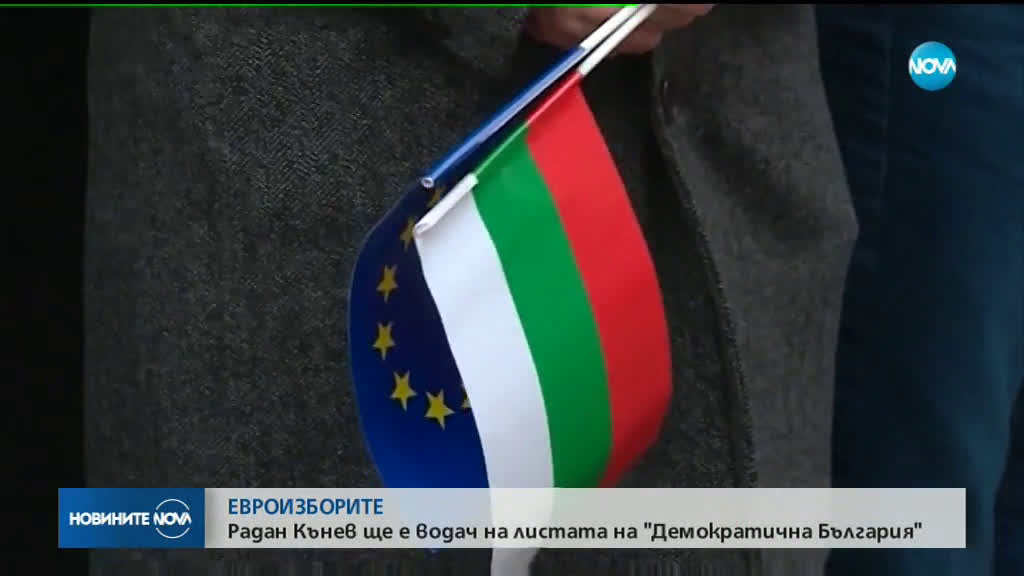 Радан Кънев щe e водач на листата на "Демократична България" за евроизборите