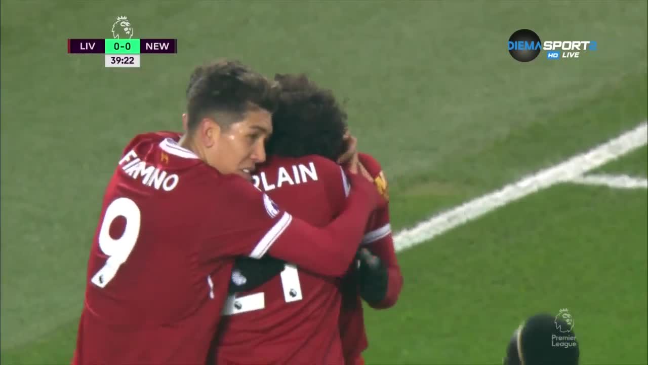 Ливърпул - Нюкасъл 1:0 /първо полувреме/
