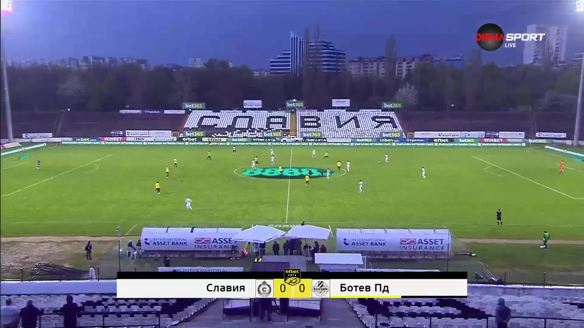 Славия - Ботев Пловдив 0:0 /репортаж/