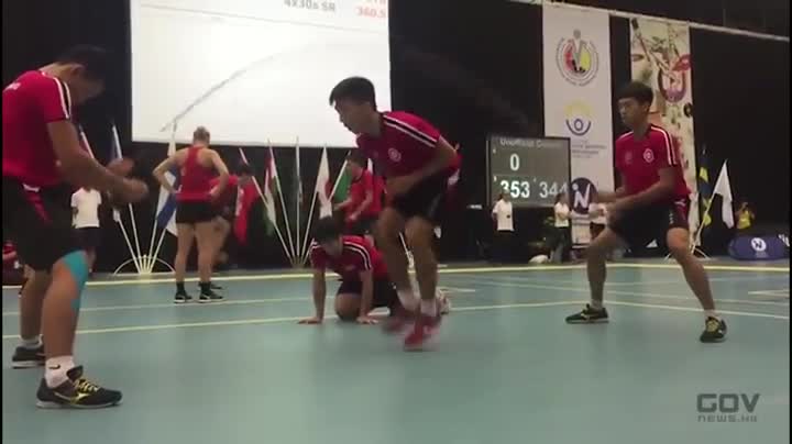 Китайци скачат на двойно въже, като шевни машини са!