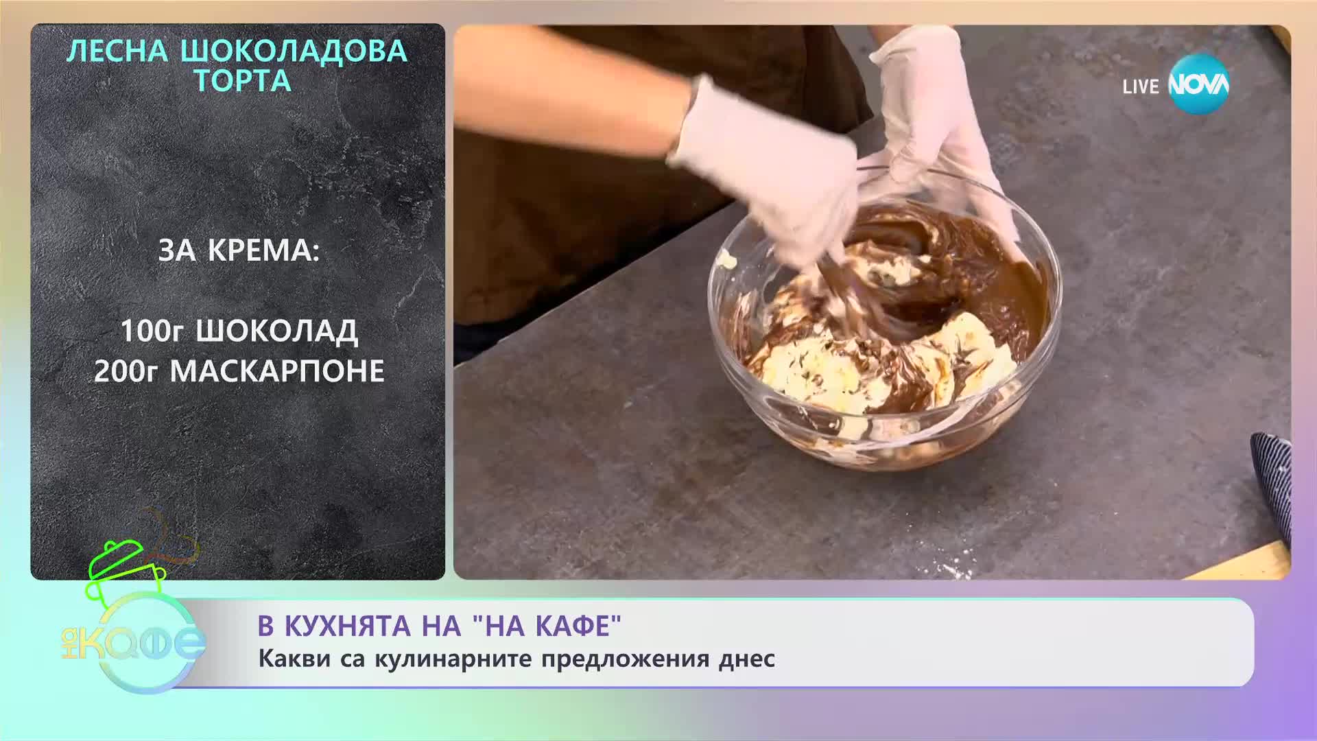 Рецептата днес: Лесна шоколадова торта - „На кафе” (01.05.2023)