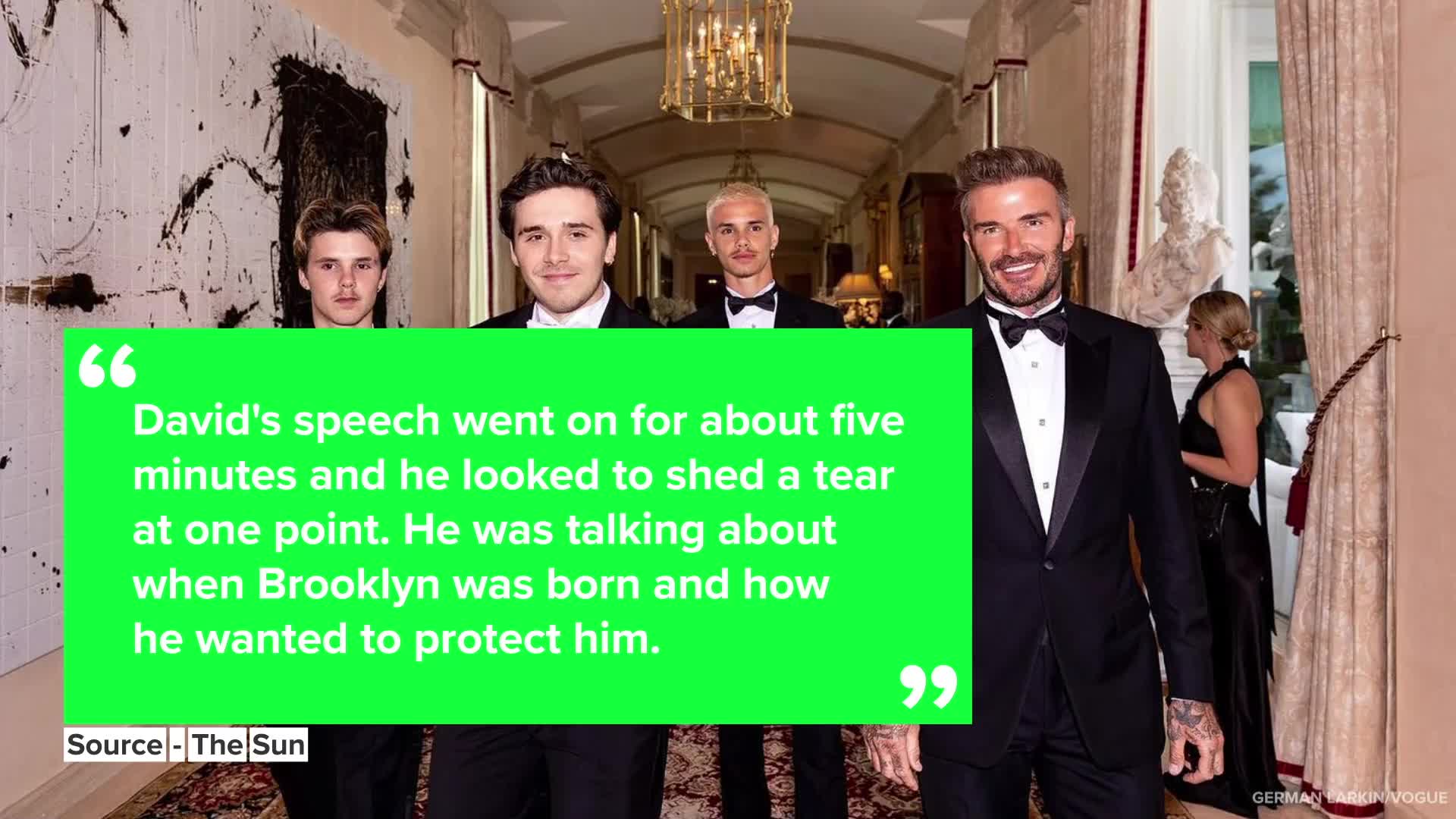See David Beckham's sweet but expensive wedding gift to Brooklyn
