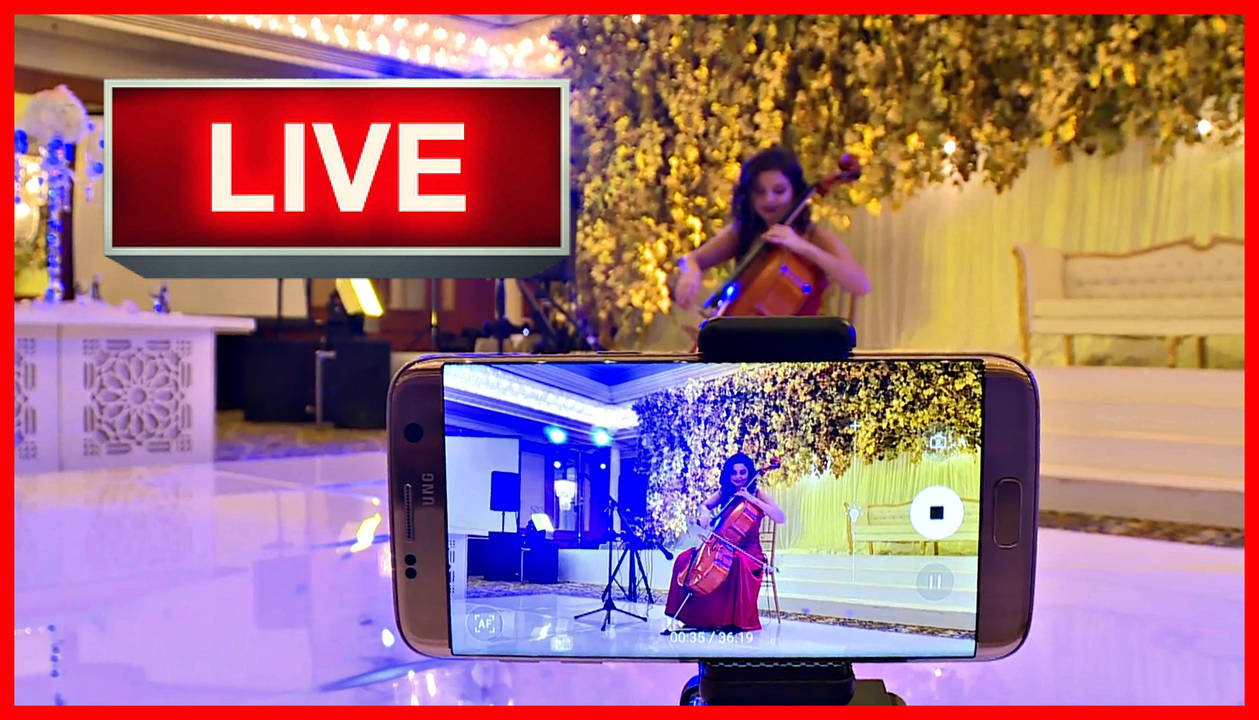 Adham&amp;Haya Wedding | My Heart Will Go On | LIVE