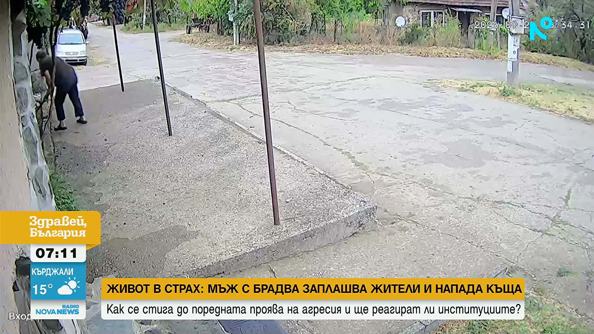 Живот в страх: Мъж с брадва заплашва жители и нападна къща