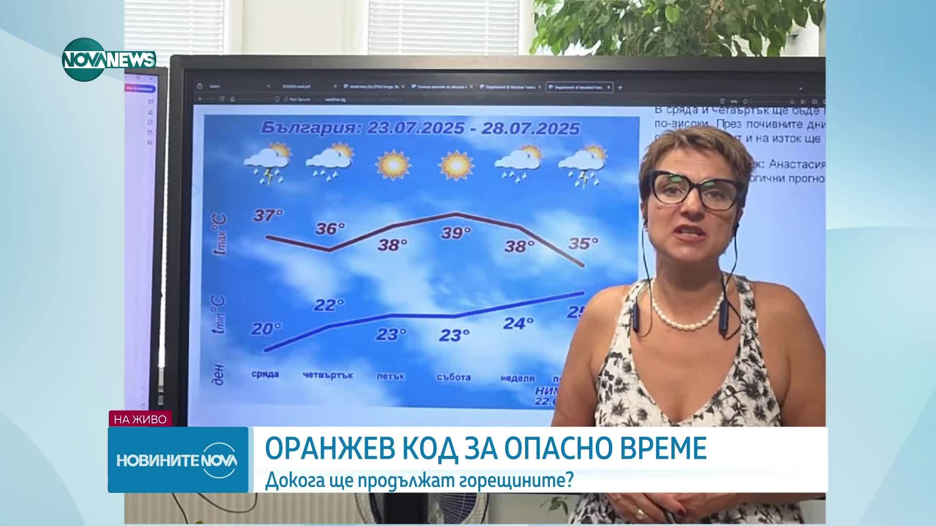 Оранжеви кодове за опасни горещини в почти цялата страна