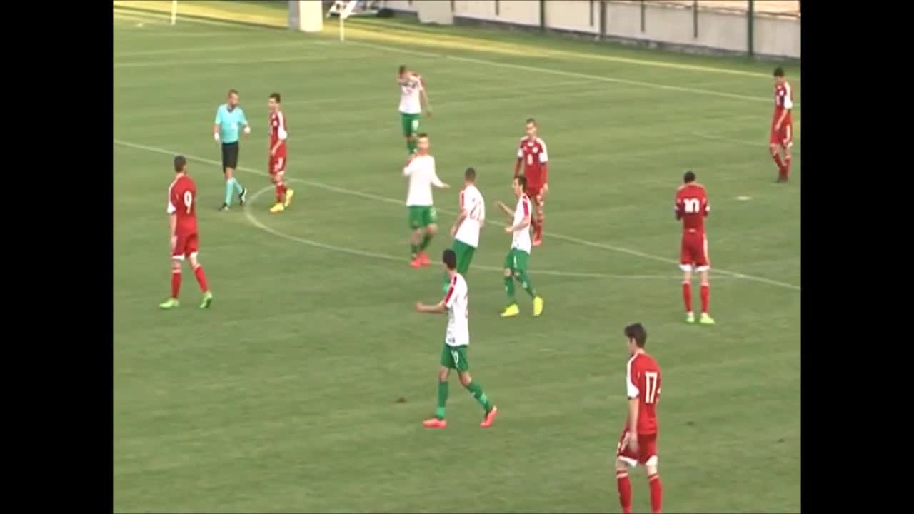 Голът на България U21 срещу Грузия