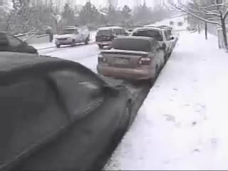 така става през зимата - катастрофа 
