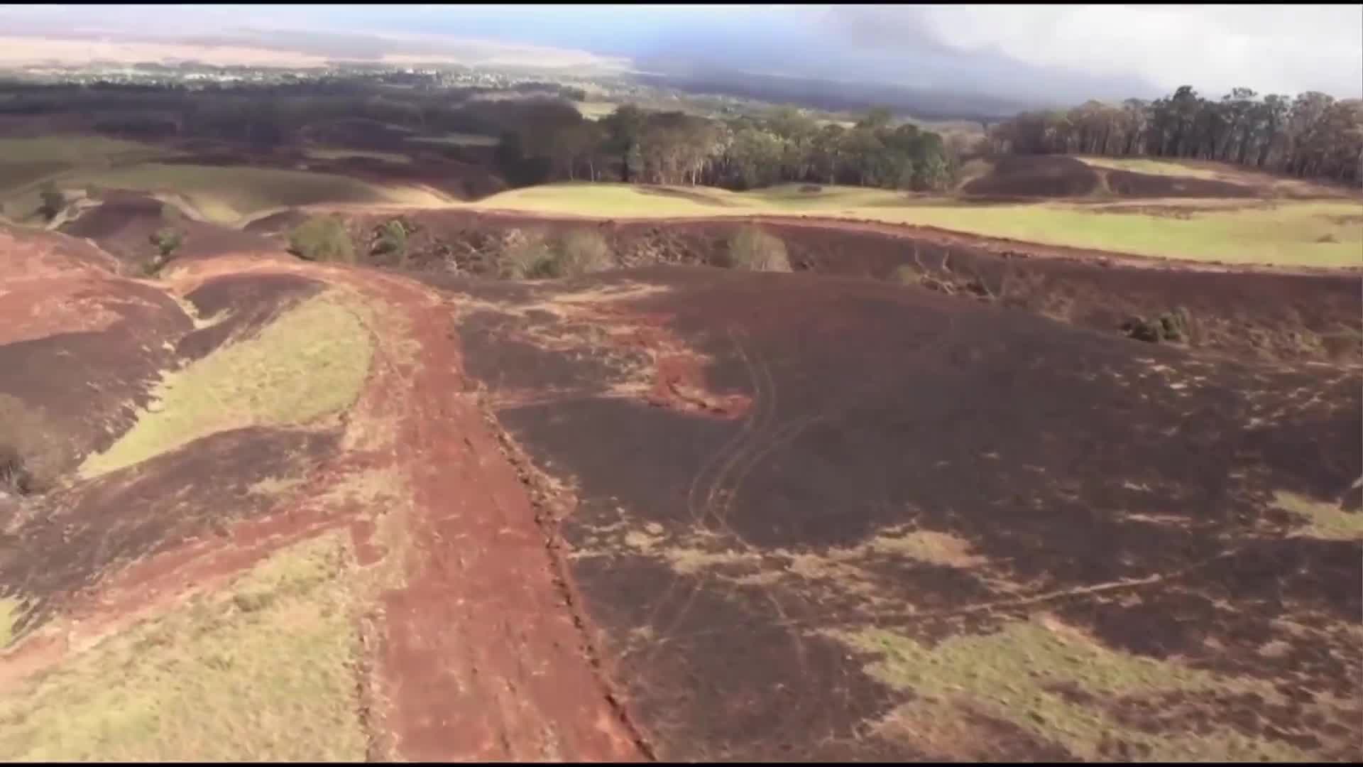 Опустошенията след пожарите на Хаваите