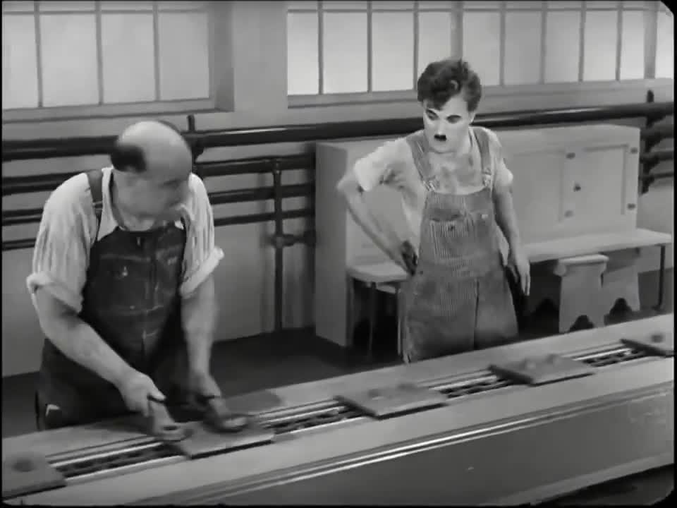 Смях! Чарли Чаплин - Factory Scene