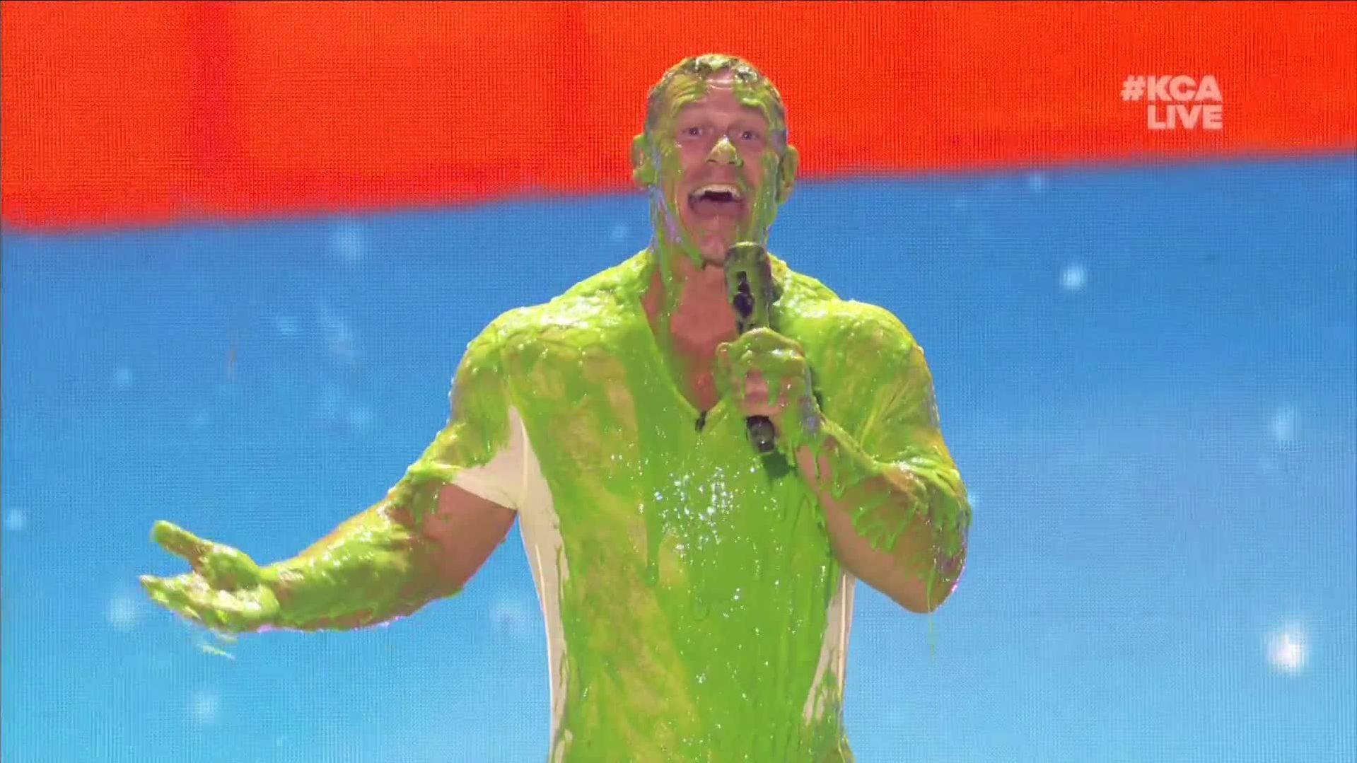 Джон Сина си получи дозата зелена гадост на Nickelodeon's 2018 Kids' Choice Awards