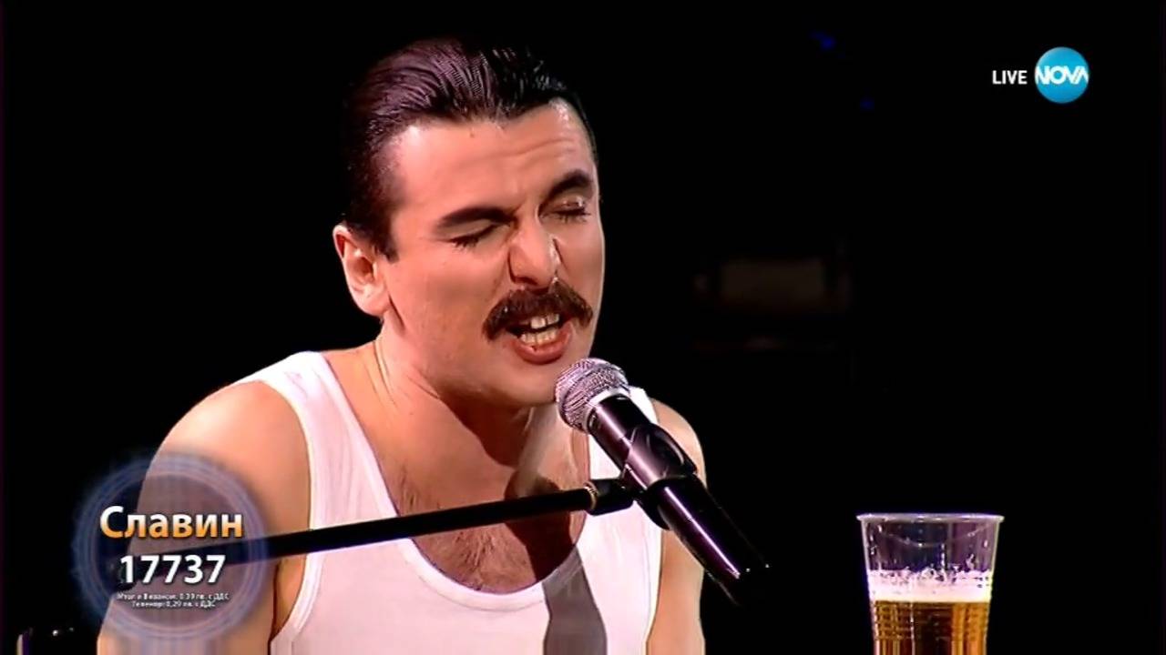 Славин като Freddie Mercury от Queen - „Somebody to Love” | Като две капки вода