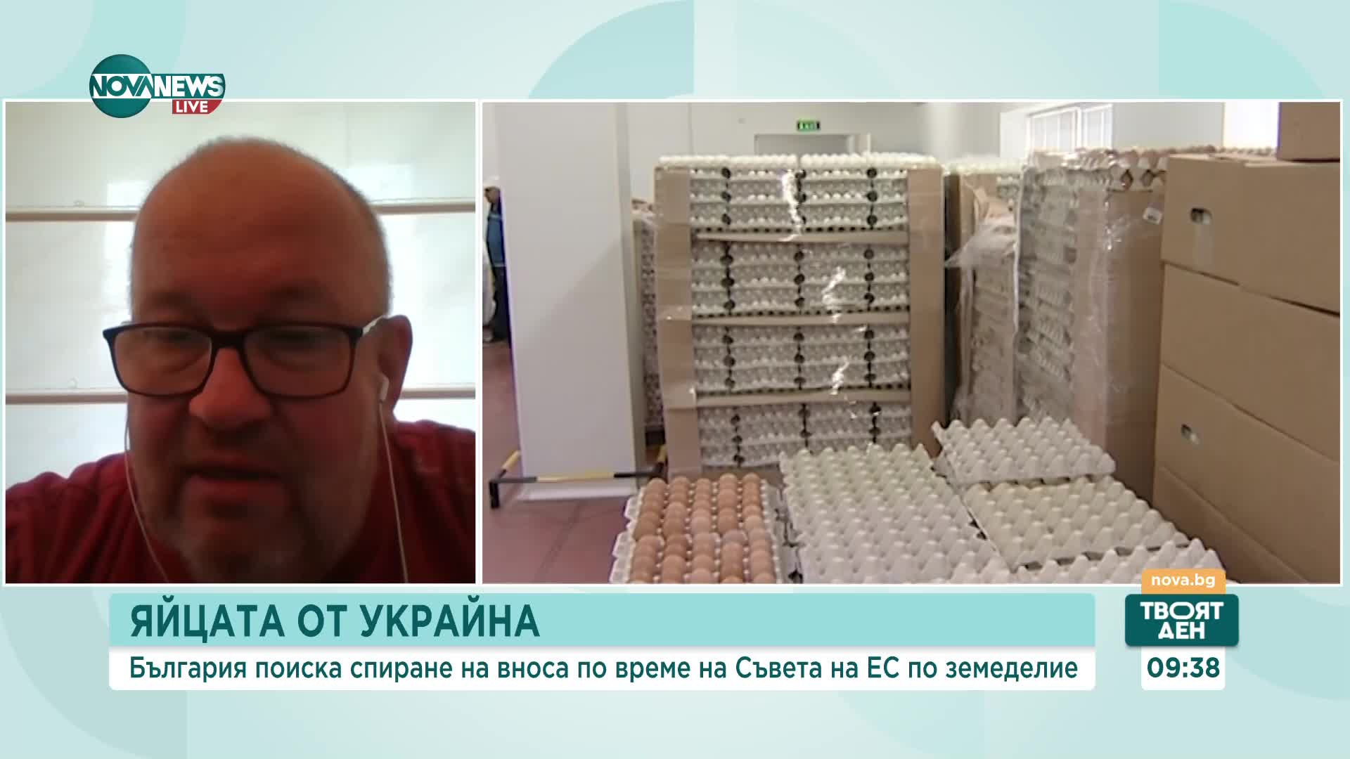 Инджов: Ако цените на внесените яйца в България са по-ниски от пазарните, това е проблем