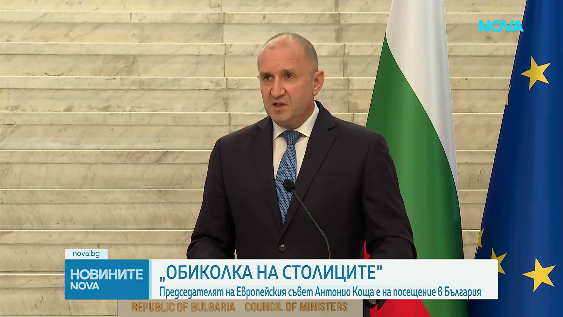 Антонио Коща в София: Заплахите от Русия няма да намалят решителността ни да подкрепяме Украйна