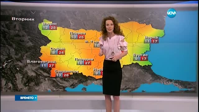 Прогноза за времето (01.05.2016 - централна емисия)