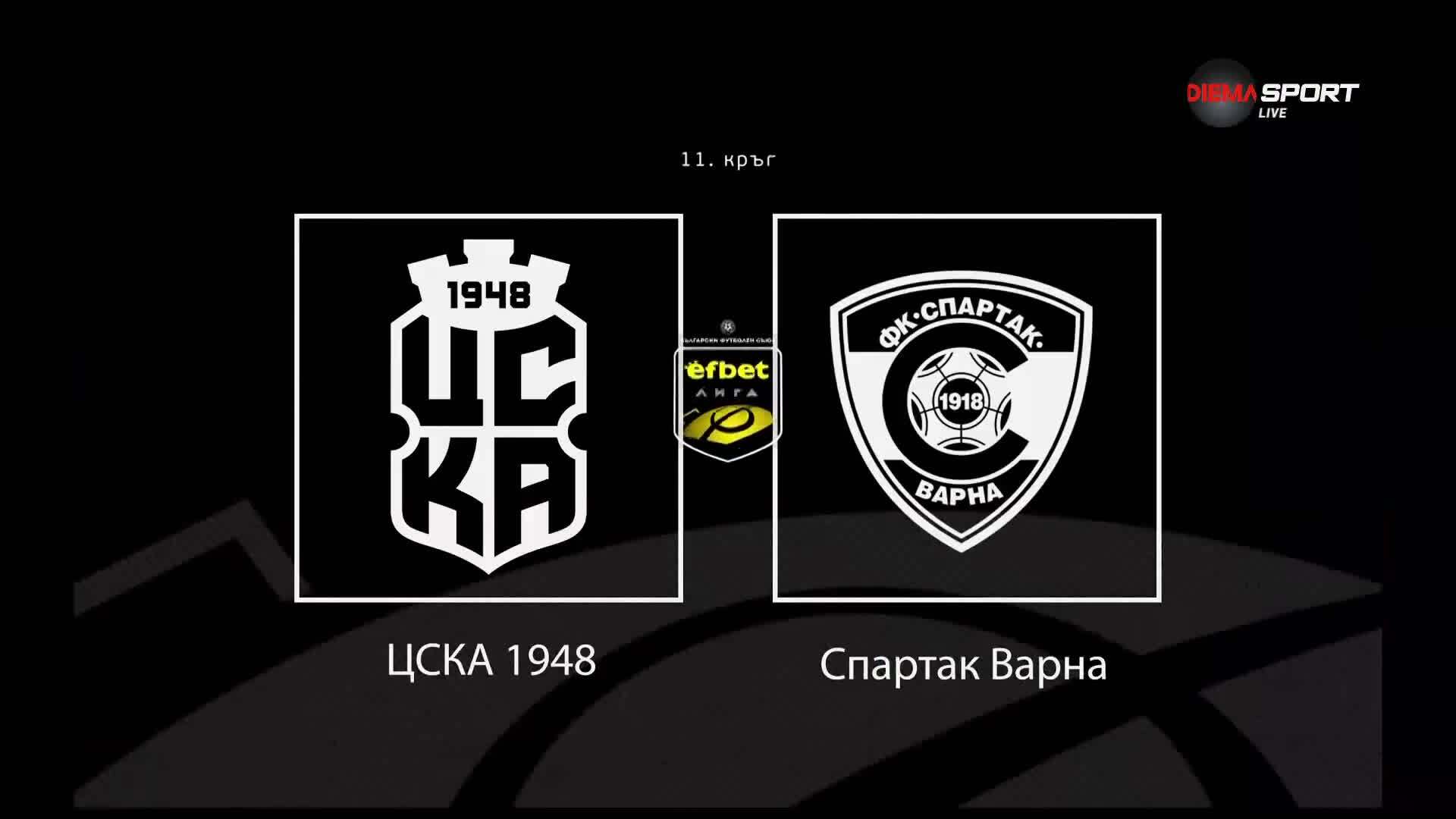 Преди кръга: ЦСКА 1948 - Спартак Варна
