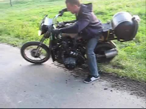 Мотоциклет с двигател на Лада
