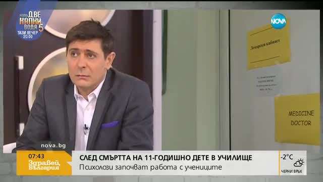 СЛЕД ТРАГИЧНИЯ ИНЦИДЕНТ: Психолози се срещат с учениците в 52-ро училище