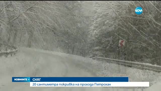 20 сантиметра сняг паднаха на прохода Петрохан