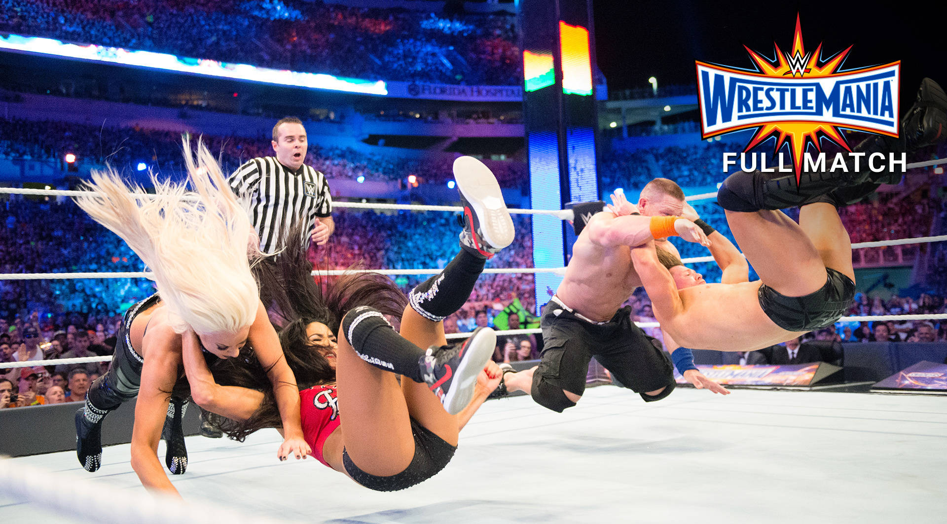 Джон Сина & Ники Бела срещу The Miz & Маруся: Разбиване