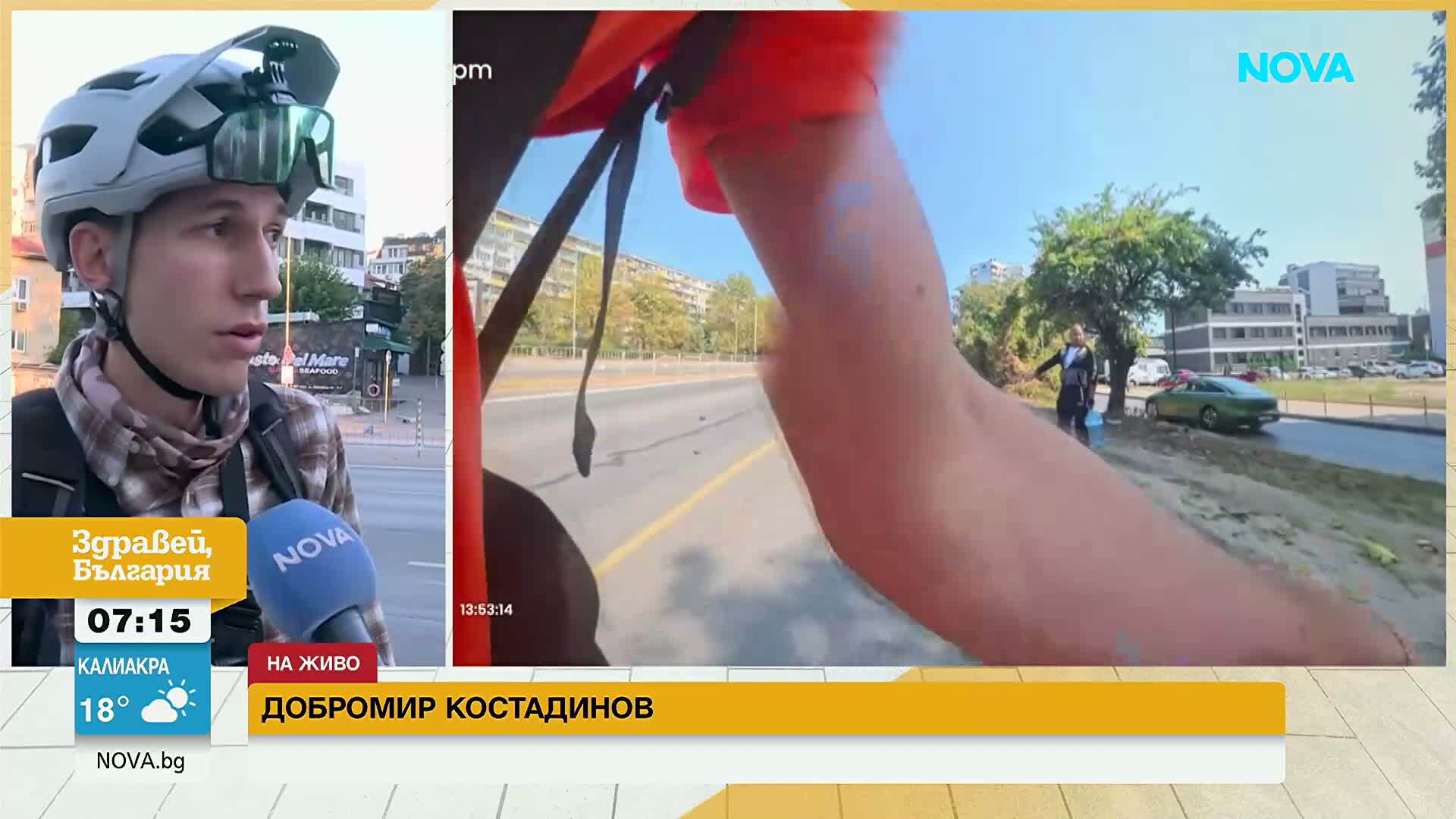 Кола се качи на тротоар и блъсна пешеходец във Варна: Как велосипедист му спаси живота?