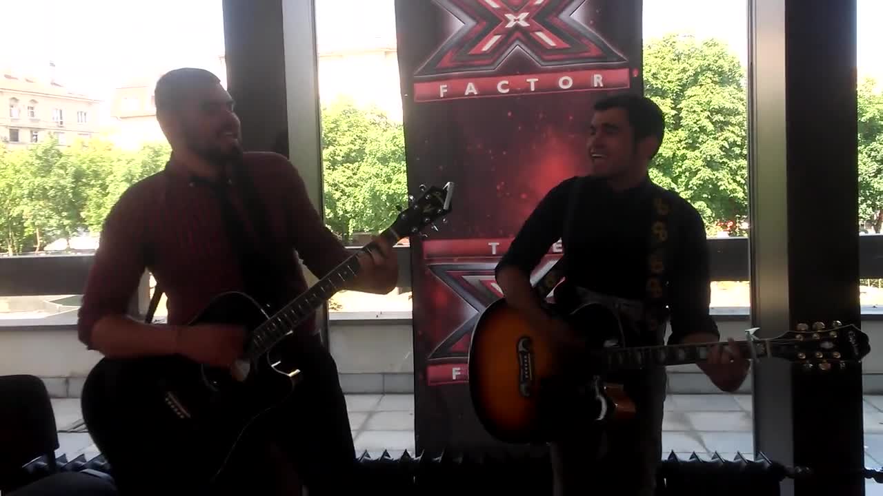 Георги Арсов и Цецо Кушев с импровизиран поздрав към кандидатите в X Factor