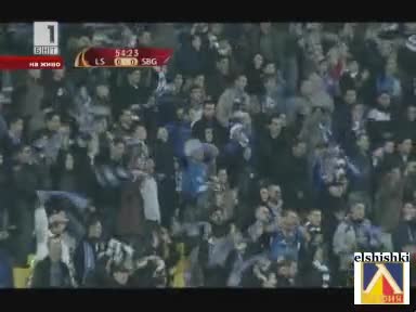 Пфк Левски София - Залцбур 0:1 Сини Шампиони !!! Лига Европа !!! 05.11.09. 