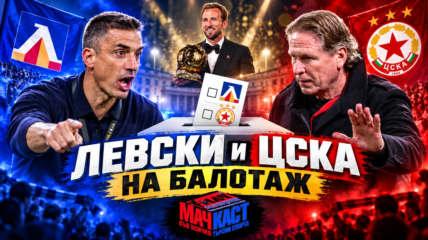 ЛЕВСКИ И ЦСКА НА БАЛОТАЖ